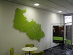Instalace 3D mapy v budově Úřadu ROP v Ostravě