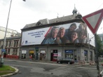 Instalace banneru AXA 6,5 x 38m na ul. Ndran x Holarov v Ostrav