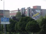 Instalace banneru Gumárny Zubří v Zubří u Valašského Meziříčí