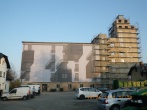 Instalace banneru MERKO 17 x 29m v Hji ve Slezku "po"